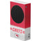 NFL Kansas City Chiefs White Striped Xbox Series S Console Skin